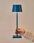 Wouter kabellose Tischlampe Delfterblau