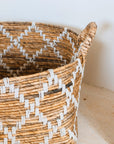 Boho geflochtener Aufbewahrungskorb aus Bananenfaser GANDARIA