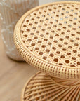 Rattan-Beistelltisch LUHU Ø45cm