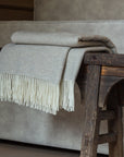 Merino/Kaschmir werfen Decke Milano - Beige