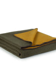 Kuscheldecke aus Merinowolle KHAKI MEADOW
