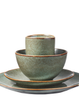 Tabo Geschirrset 16-teilig für 4 Personen - Grün