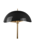 Stehlampe Dome in schwarz