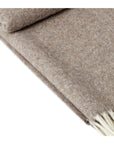 Merino/Kaschmir-Überwurfdecke MILANO – braun