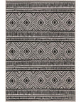 In- & Outdoor Teppich DIEGO black/white