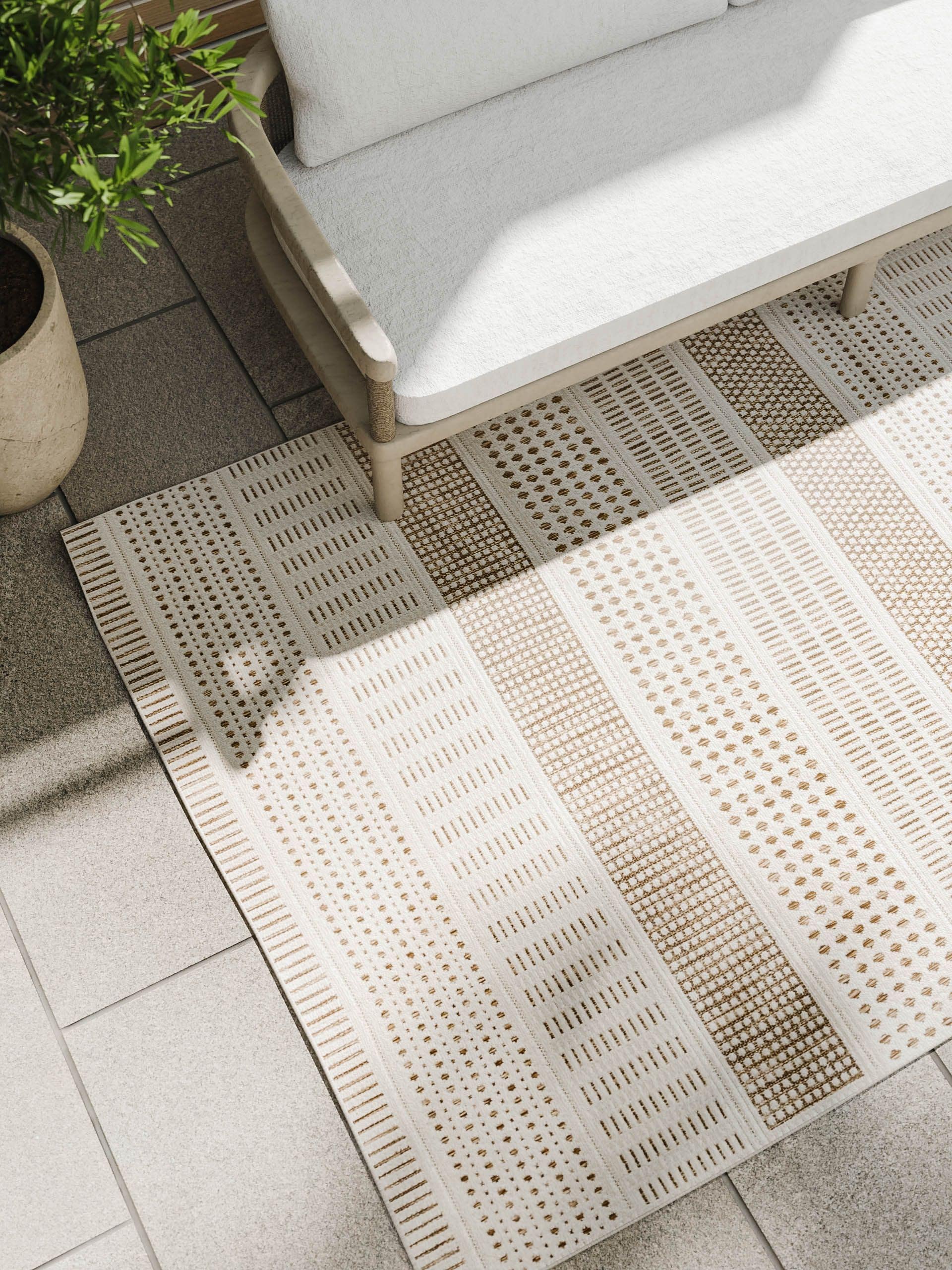 zeltteppich beige Benuta In-& Outdoor Teppich Kaleo cream/beige
