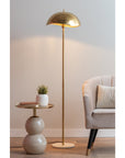 Stehlampe Dome in gold
