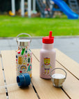Bioloco Kindertrinkflasche Edelstahl Doodles