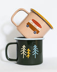 Roadtyping Kleine Emaille Tasse Go Camping