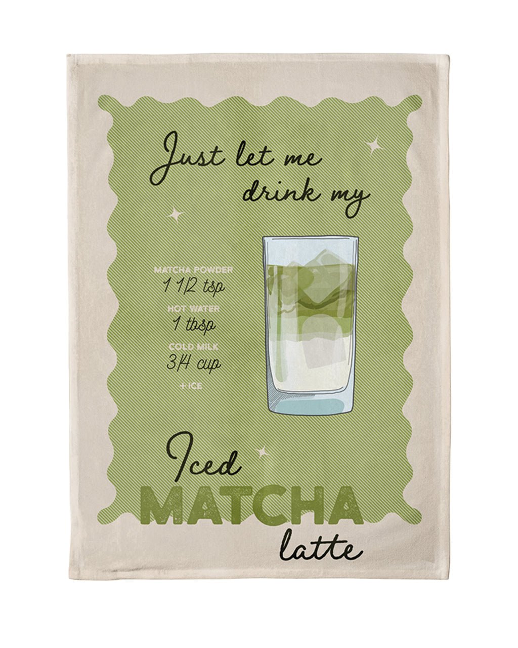 Chicmic Organic Geschirrtuch Iced Matcha