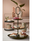 Rama Etagere 3-Ebenen schwarz Ø38cm