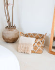 Boho geflochtener Aufbewahrungskorb aus Bananenfaser GANDARIA