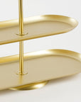 Rama Etagere 3 Ebenen Gold lang