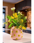 Smiley Vase Ocker Ø29cm