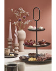 Rama Etagere 3-Ebenen schwarz Ø38cm