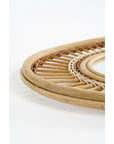Ovaler Spiegel Rattan