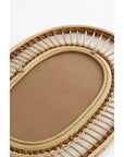 Ovaler Spiegel Rattan