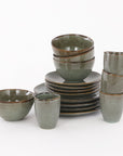 Tabo Geschirrset 16-teilig für 4 Personen - Grün