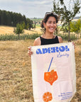Organic Geschirrtuch Aperol