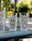Das große Koziol Crystal L mit 450ml als perfekter Campingglas Reisebegleiter, da sich die Gläser platzsparend in der Campingküche stapeln lassen | Jetzt kaufen bei Wildnest Glamping