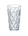 Das große Koziol Crystal L mit 450ml als perfekter Campingglas Reisebegleiter, da sich die Gläser platzsparend in der Campingküche stapeln lassen | Jetzt kaufen bei Wildnest Glamping