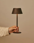 Milou kabellose Tischlampe mokkabraun