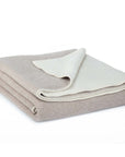 Kuscheldecke aus Merinowolle CASTLE WHITE