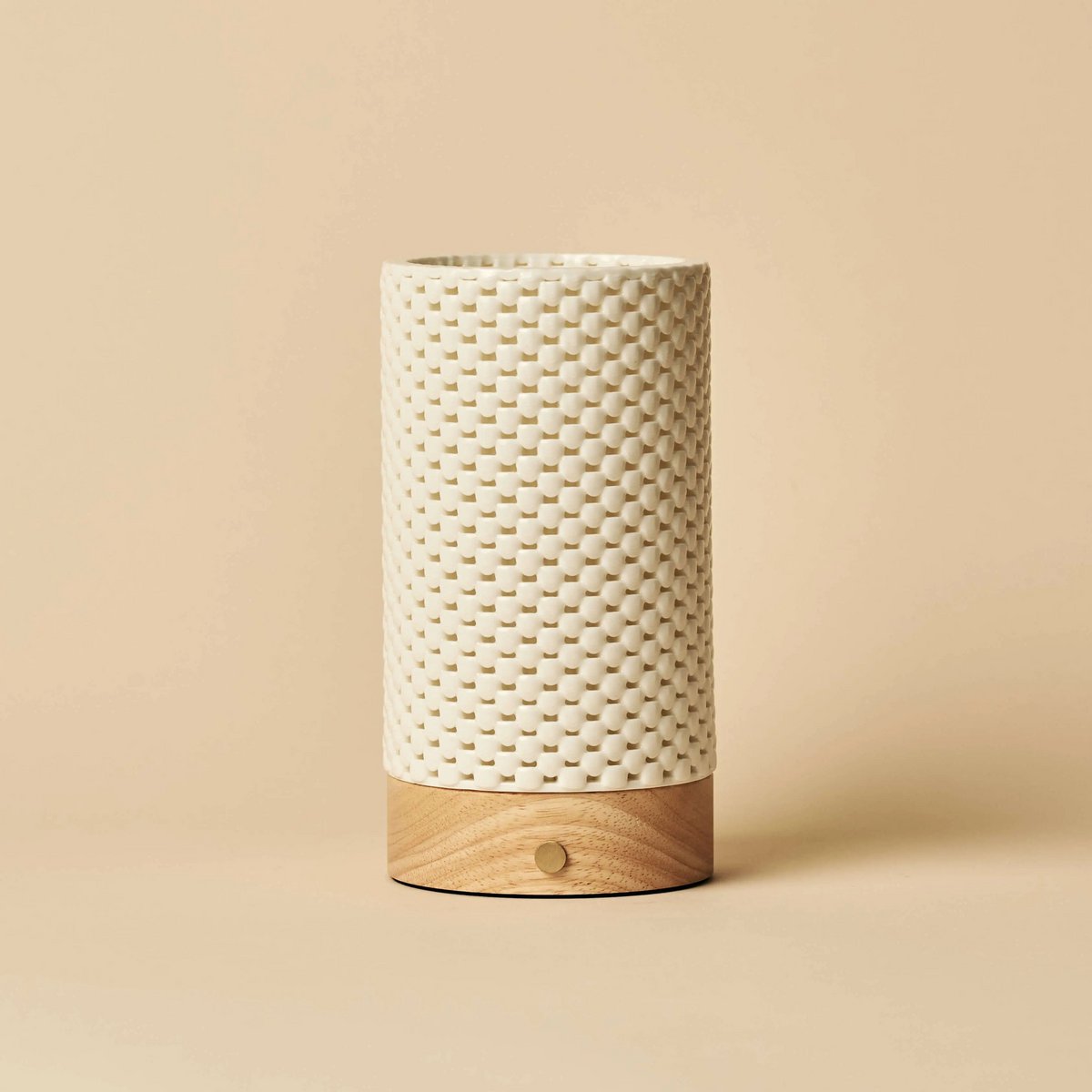 Luna Tischlampe aus Holz | 3D-gedrucktes Porzellan