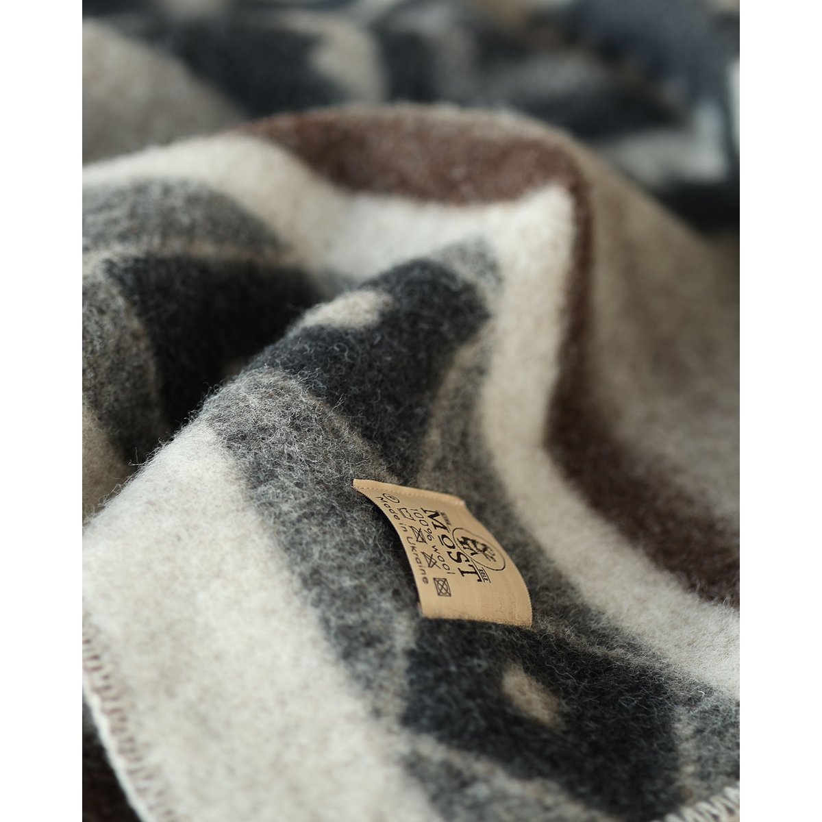 Wolldecke TRIBE 140x200cm, beige