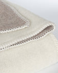 Kuscheldecke aus Merinowolle CASTLE WHITE