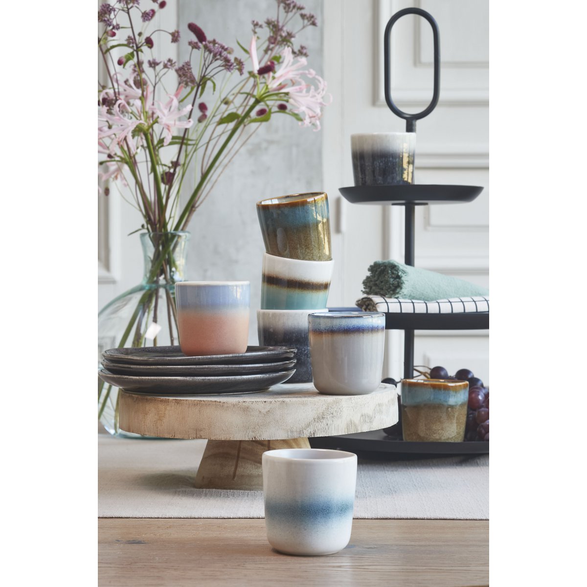 Rama Etagere 3-Ebenen schwarz Ø38cm