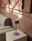 Hugo kabellose Tischlampe Violet