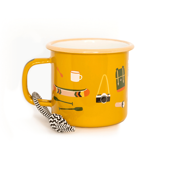 Roadtyping Emaille Tasse Camp Stuff