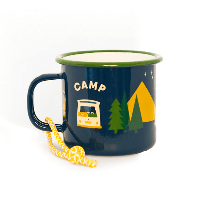 Roadtyping Emaille Tasse Camp Vibes