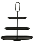 Rama Etagere 3 Ebenen Schwarz lang