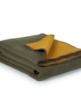 Kuscheldecke aus Merinowolle KHAKI MEADOW