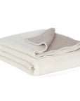 Kuscheldecke aus Merinowolle CASTLE WHITE