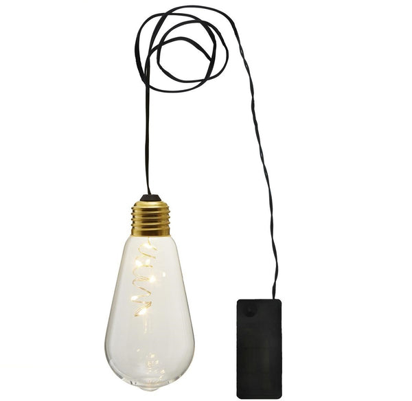 Batteriebetriebene LED-Lampe Glow -Transparent | Wildnest
