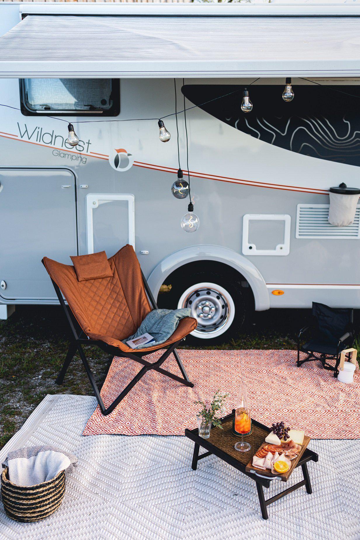 Flextrash Abfalleimer Medium 5 Liter, rot  | Wohnmobil Ausstattung |  Wildnest Glamping