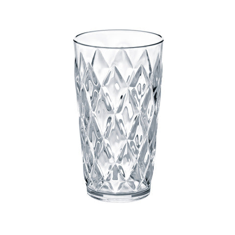 Das große Koziol Crystal L mit 450ml als perfekter Campingglas Reisebegleiter, da sich die Gläser platzsparend in der Campingküche stapeln lassen | Jetzt kaufen bei Wildnest Glamping