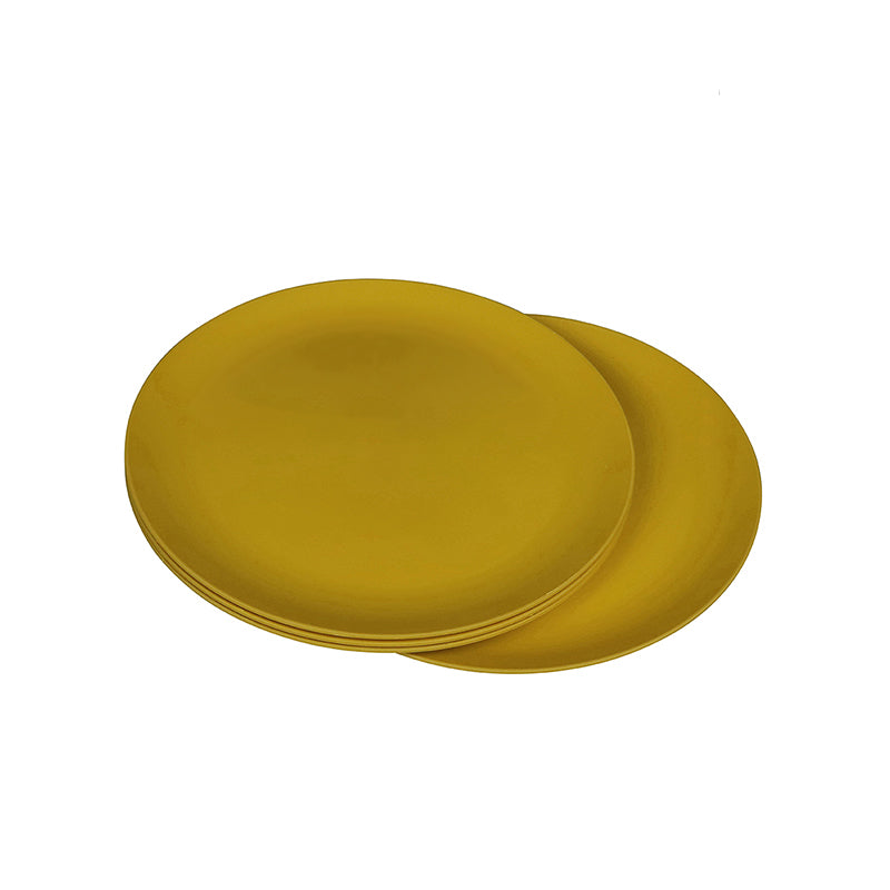 Die FLAVOUR-IT Teller mit 20cm in saffron yellow von Zuperzozial bestehen aus Biokunststoff und sind moderne als auch nachhaltige Campinggeschirr Alternativen | Jetzt kaufen bei Wildnest Glamping