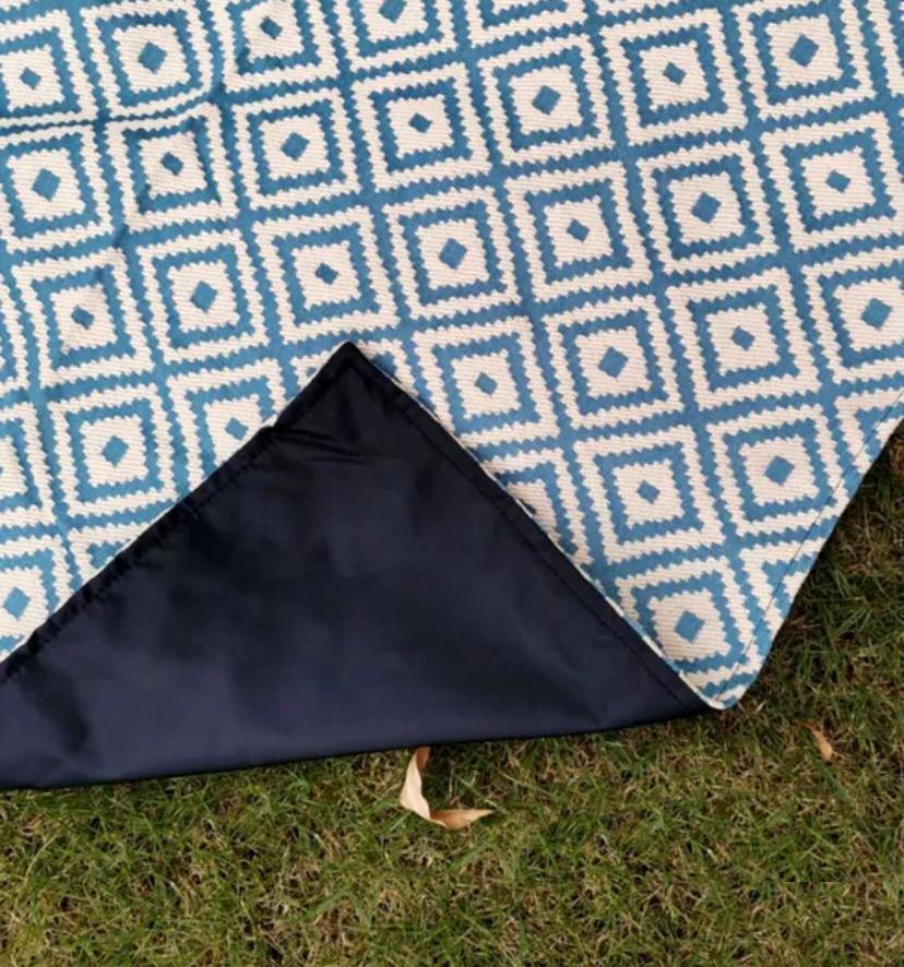 Picknickdecke blau | Wohnmobil Ausstattung |  Wildnest Glamping